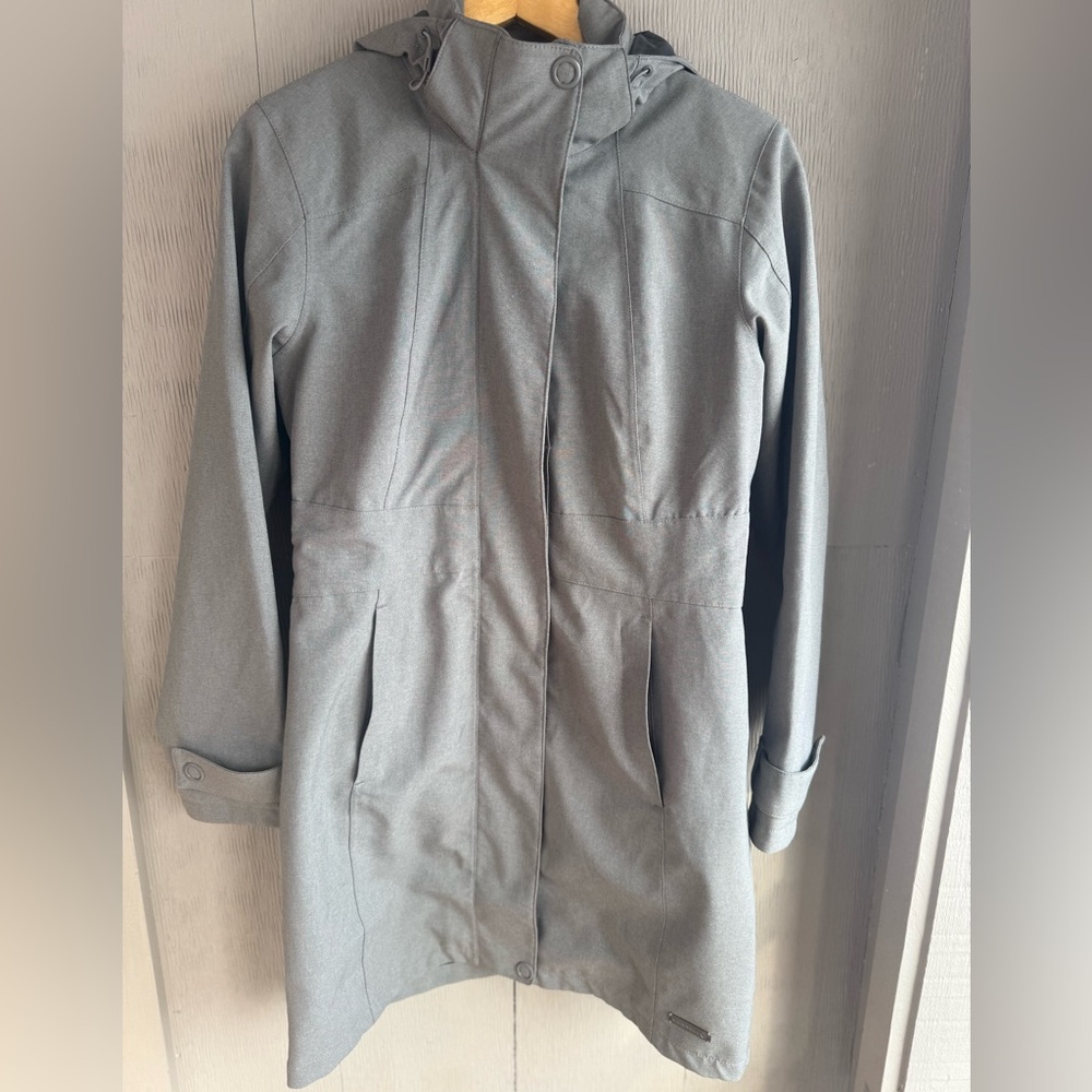 Merrell Grey Optishell Windbreaker Rain Jacket Detachable hood Women’s XS